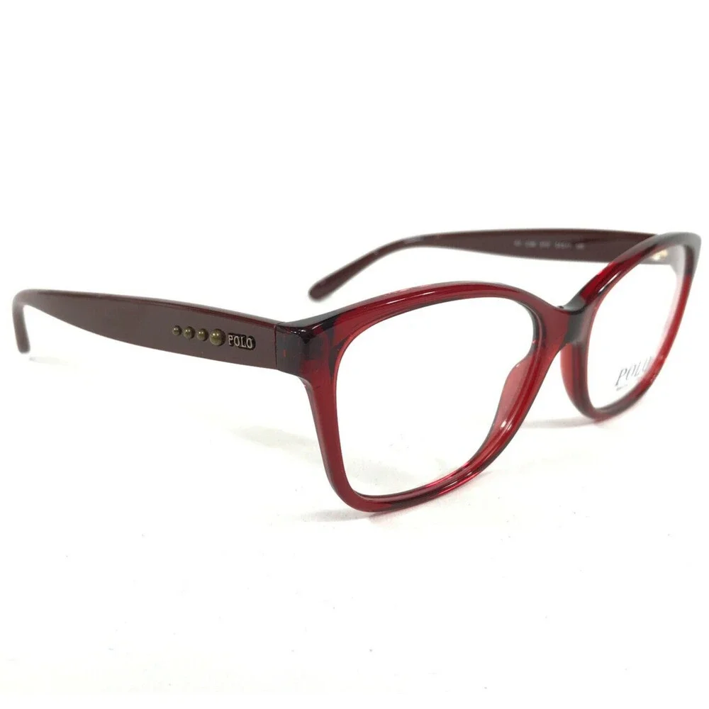 Polo Ralph Lauren Eyeglasses Frames PH 2198 5731 Clear Red Cat Eye 54-17-140